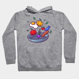 Cooking On Frying Pan Hoodie